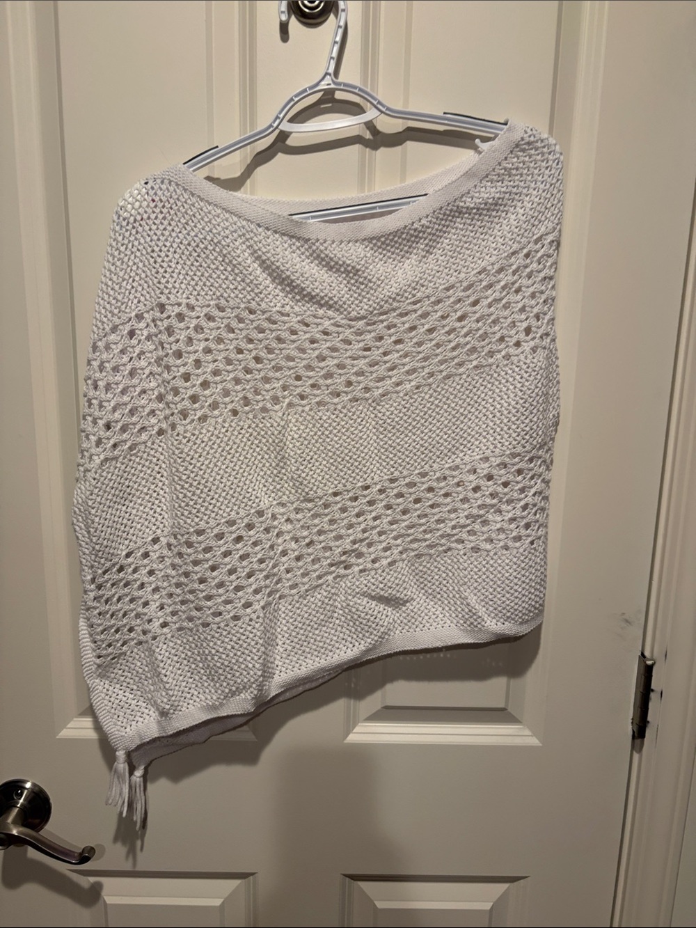 Lilly Pulitzer White Open-Knit Off-the-Shoulder Sweater